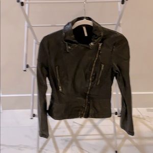 Free People leather jacket